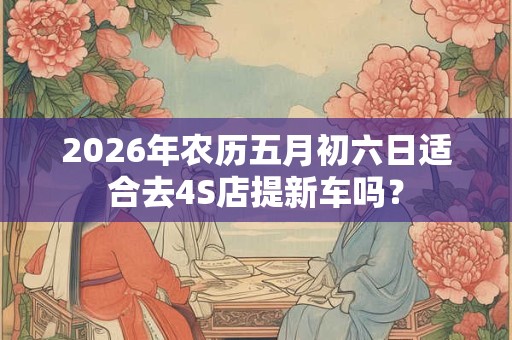 2026年农历五月初六日适合去4S店提新车吗? 2026年农历五月初六日适合去4S店提新车吗?