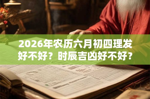 2026年农历六月初四理发好不好？时辰吉凶好不好？
