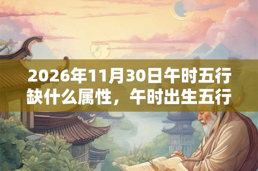 2026年11月30日午时五行缺什么属性，午时出生五行缺什么