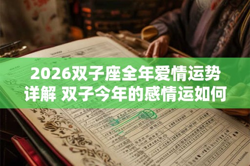 2026双子座全年爱情运势详解 双子今年的感情运如何