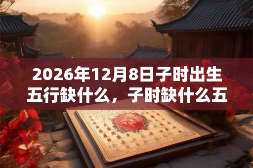 2026年12月8日子时出生五行缺什么，子时缺什么五行