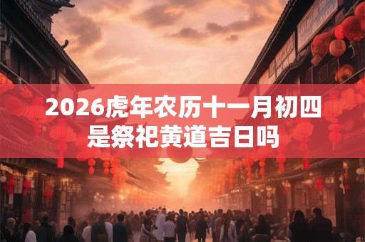 2026虎年农历十一月初四是祭祀黄道吉日吗