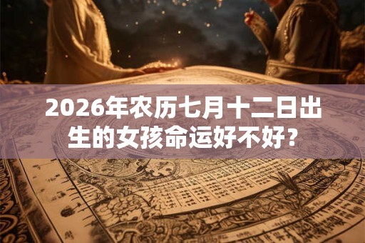 2026年农历七月十二日出生的女孩命运好不好？