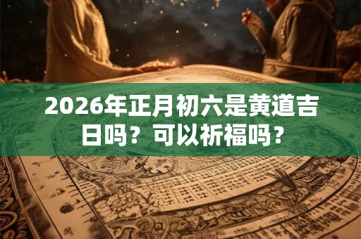 2026年正月初六是黄道吉日吗?可以祈福吗? 2026年正月初六是黄道吉日吗?可以祈福吗?