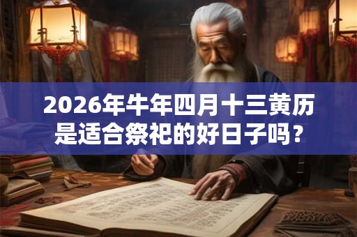 2026年牛年四月十三黄历是适合祭祀的好日子吗? 2026年牛年四月十三黄历是适合祭祀的好日子吗?