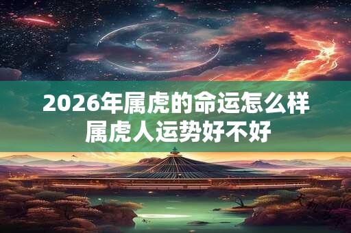 2026年属虎的命运怎么样 属虎人运势好不好