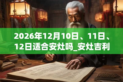 2026年12月10日、11日、12日适合安灶吗_安灶吉利吗 2026年12月10日、11日、12日适合安灶吗_安灶吉利吗