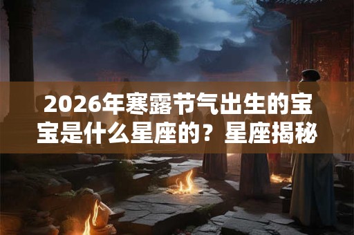 2026年寒露节气出生的宝宝是什么星座的？星座揭秘