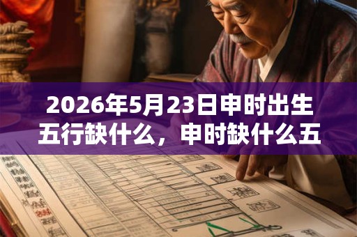2026年5月23日申时出生五行缺什么,申时缺什么五行 2026年5月23日申时出生五行缺什么,申时缺什么五行