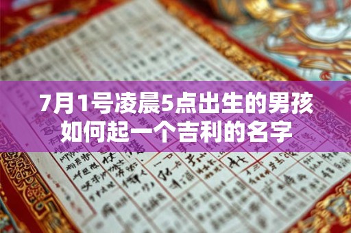 7月1号凌晨5点出生的男孩如何起一个吉利的名字 7月1号凌晨5点出生的男孩如何起一个吉利的名字