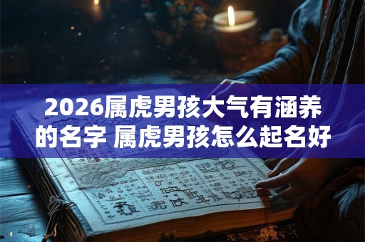 2026属虎男孩大气有涵养的名字 属虎男孩怎么起名好听2026 2026属虎男孩大气有涵养的名字 属虎男孩怎么起名好听2026