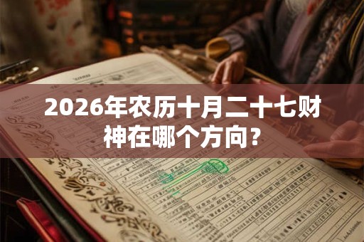 2026年农历十月二十七财神在哪个方向? 2026年农历十月二十七财神在哪个方向?