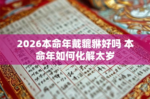 2026本命年戴貔貅好吗 本命年如何化解太岁 2026本命年戴貔貅好吗 本命年如何化解太岁