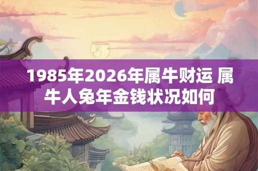 1985年2026年属牛财运 属牛人兔年金钱状况如何
