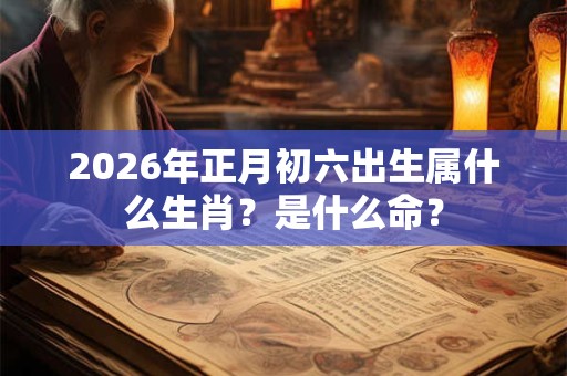 2026年正月初六出生属什么生肖？是什么命？