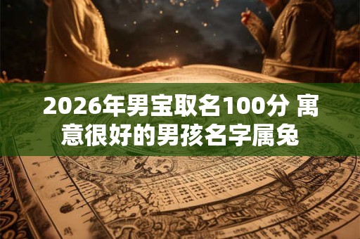 2026年男宝取名100分 寓意很好的男孩名字属兔