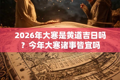 2026年大寒是黄道吉日吗？今年大寒诸事皆宜吗