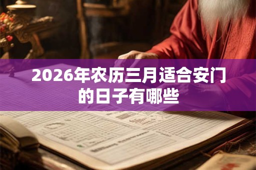 2026年农历三月适合安门的日子有哪些