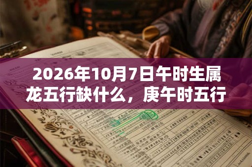 2026年10月7日午时生属龙五行缺什么，庚午时五行缺什么