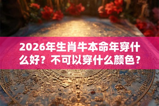 2026年生肖牛本命年穿什么好？不可以穿什么颜色？