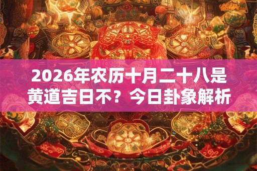 2026年农历十月二十八是黄道吉日不？今日卦象解析