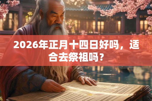 2026年正月十四日好吗，适合去祭祖吗？