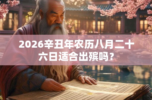 2026辛丑年农历八月二十六日适合出殡吗？
