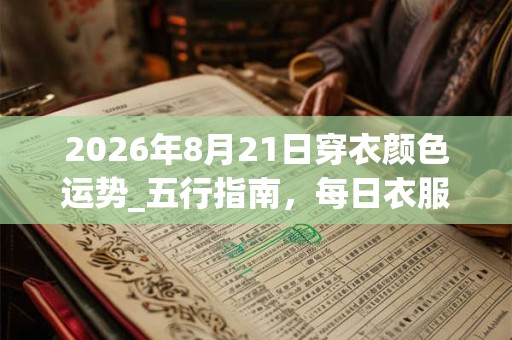 2026年8月21日穿衣颜色运势_五行指南，每日衣服颜色幸运色