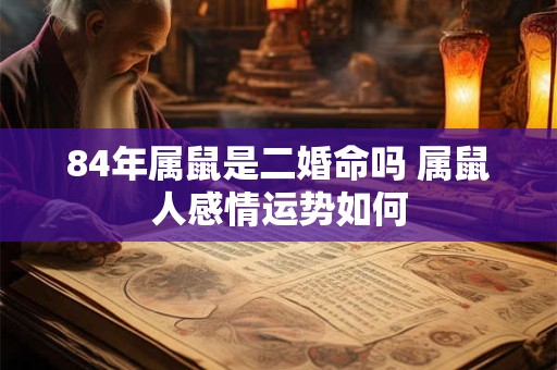 84年属鼠是二婚命吗 属鼠人感情运势如何
