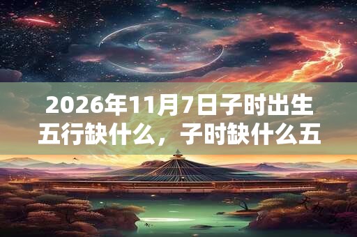 2026年11月7日子时出生五行缺什么，子时缺什么五行