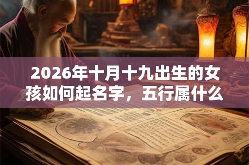 2026年十月十九出生的女孩如何起名字，五行属什么