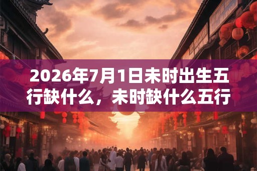 2026年7月1日未时出生五行缺什么，未时缺什么五行