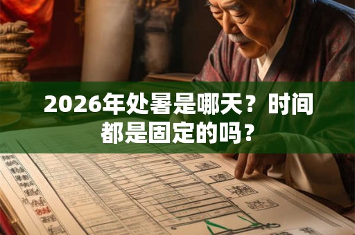 2026年处暑是哪天？时间都是固定的吗？