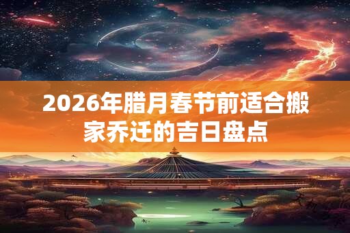2026年腊月春节前适合搬家乔迁的吉日盘点 2026年腊月春节前适合搬家乔迁的吉日盘点