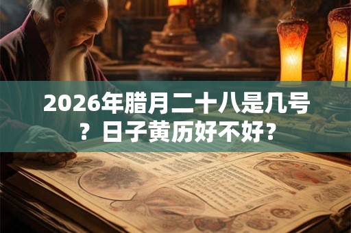 2026年腊月二十八是几号？日子黄历好不好？