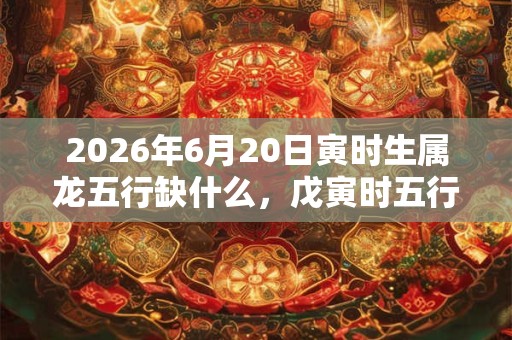 2026年6月20日寅时生属龙五行缺什么，戊寅时五行缺什么