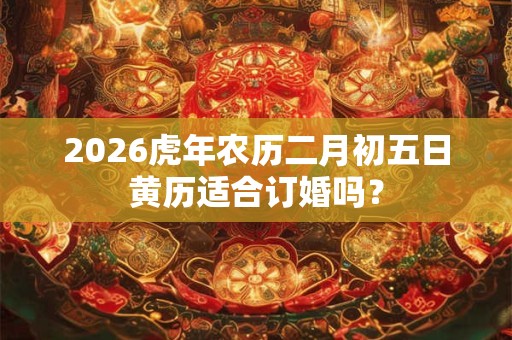 2026虎年农历二月初五日黄历适合订婚吗? 2026虎年农历二月初五日黄历适合订婚吗?