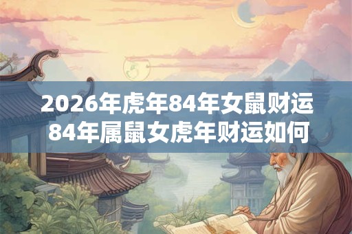 2026年虎年84年女鼠财运 84年属鼠女虎年财运如何 2026年虎年84年女鼠财运 84年属鼠女虎年财运如何