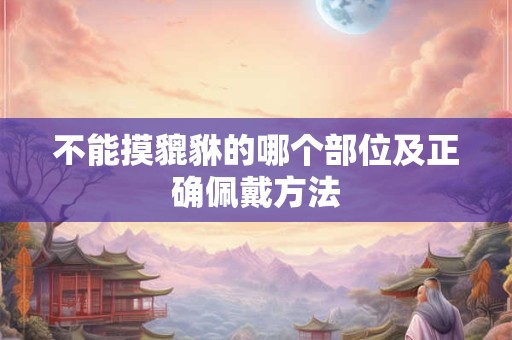 不能摸貔貅的哪个部位及正确佩戴方法