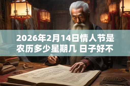 2026年2月14日情人节是农历多少星期几 日子好不好 2026年2月14日情人节是农历多少星期几 日子好不好