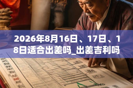 2026年8月16日、17日、18日适合出差吗_出差吉利吗 2026年8月16日、17日、18日适合出差吗_出差吉利吗