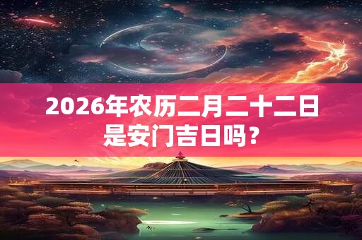 2026年农历二月二十二日是安门吉日吗? 2026年农历二月二十二日是安门吉日吗?