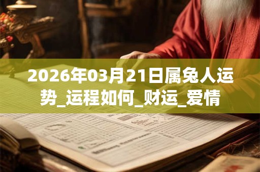 2026年03月21日属兔人运势_运程如何_财运_爱情 2026年03月21日属兔人运势_运程如何_财运_爱情