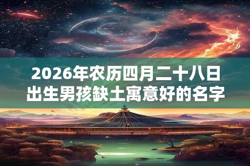 2026年农历四月二十八日出生男孩缺土寓意好的名字 2026年农历四月二十八日出生男孩缺土寓意好的名字