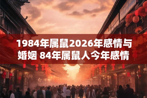 1984年属鼠2026年感情与婚姻 84年属鼠人今年感情运如何