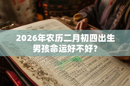 2026年农历二月初四出生男孩命运好不好？