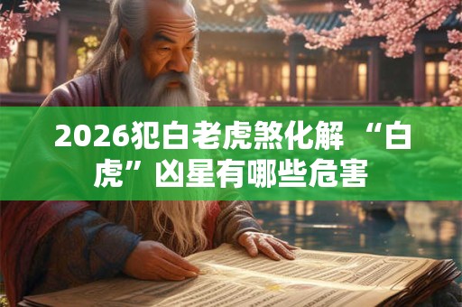 2026犯白老虎煞化解 “白虎”凶星有哪些危害 2026犯白老虎煞化解 “白虎”凶星有哪些危害