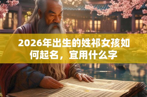 2026年出生的姓祁女孩如何起名，宜用什么字
