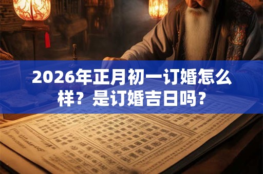 2026年正月初一订婚怎么样？是订婚吉日吗？