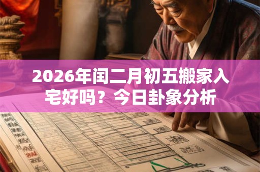 2026年闰二月初五搬家入宅好吗?今日卦象分析 2026年闰二月初五搬家入宅好吗?今日卦象分析